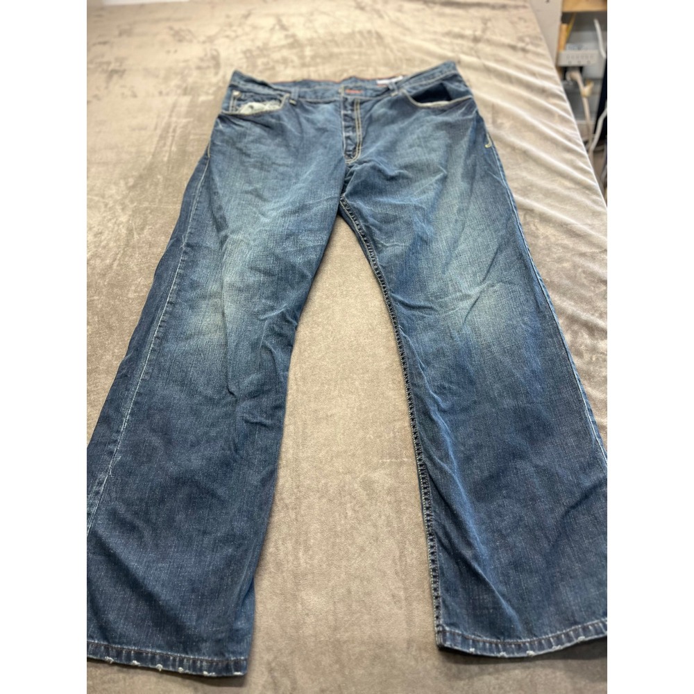 Levis SilverTab Bootcut Jeans Mens 38x32 Blue Denim Relaxed Fit Button Fly